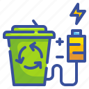 bin, electric, recycle, technoloy, waste