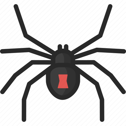 Black widow, redback, spider icon - Download on Iconfinder
