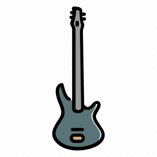 Bass, music, electric, guitar bass icon - Download on Iconfinder