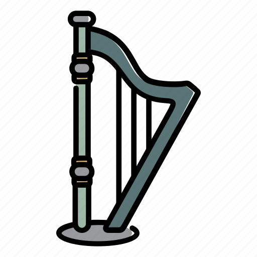 Instrument, music, harp icon - Download on Iconfinder