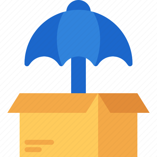 Box, umbrella, unboxing, insurance icon - Download on Iconfinder