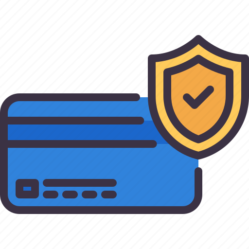 Credit, card, shield, payment, insurance, fraud icon - Download on Iconfinder