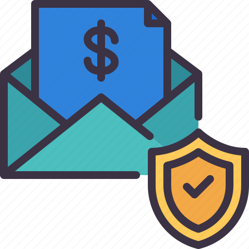 Email, payment, money, shield, security icon - Download on Iconfinder