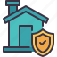 home, shield, security, insurance, real, estate 