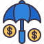 insurance, umbrella, money, protection, business 