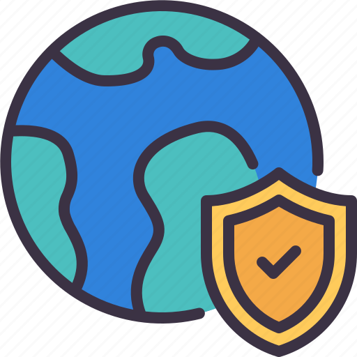 World, insurance, security, shield, protection icon - Download on Iconfinder