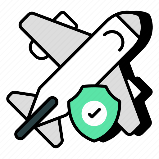 Flight security, flight protection, safe flight, flight insurance, flight assurance icon - Download on Iconfinder