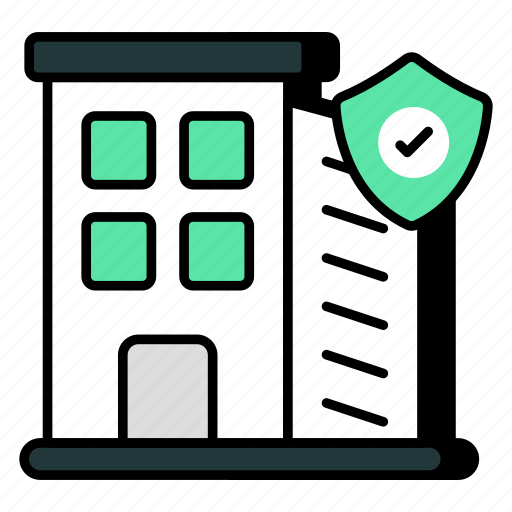 Building security, building protection, building safety, buildinginsurance, building assurance icon - Download on Iconfinder