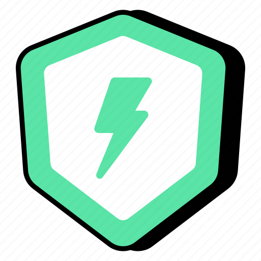 Shield energy, power security, power protection, energy security, energy protection icon - Download on Iconfinder