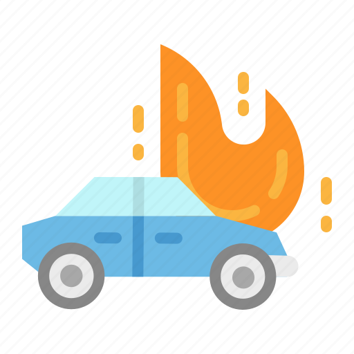 Accident, car, fire, flame, insurance icon - Download on Iconfinder