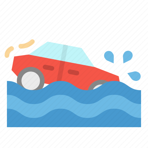 Accident, car, flood, insurance icon - Download on Iconfinder