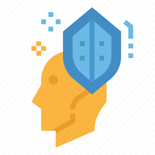 Brain, head, insurance, protection, shield icon - Download on Iconfinder