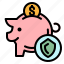 bank, business, finance, money, piggy 
