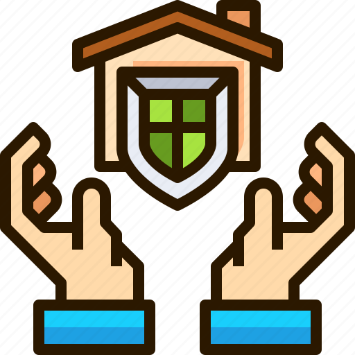 Estate, home, house, mortgage, protection, safety, shield icon - Download on Iconfinder