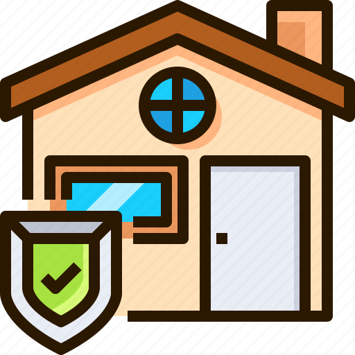 Home, house, insurance, protection, safety, shield icon - Download on Iconfinder