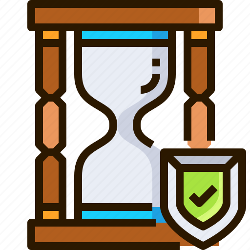 Protection, safety, shield, time, timer icon - Download on Iconfinder