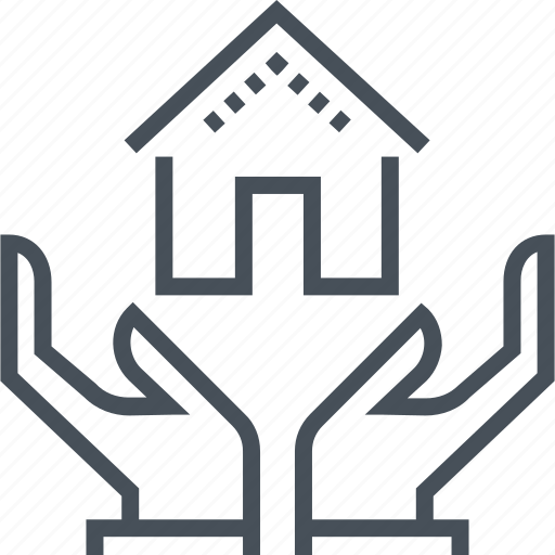 Hands, home, house, insurance, property, protection, real estate icon - Download on Iconfinder