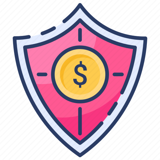 Dollar, dollar label, dollar sign, finance, protection, secure, shield icon - Download on Iconfinder