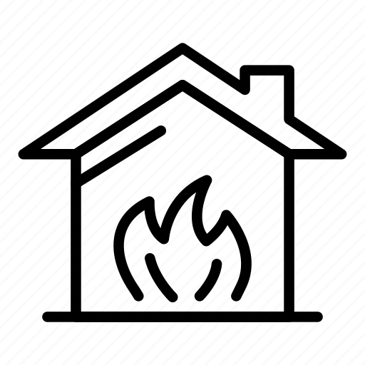 Beautiful, damage, fire, home, house, insurance, modern icon - Download on Iconfinder