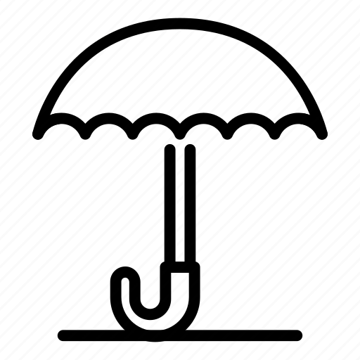 Forecast, linear, umbrella, water, weather, web, white icon - Download on Iconfinder