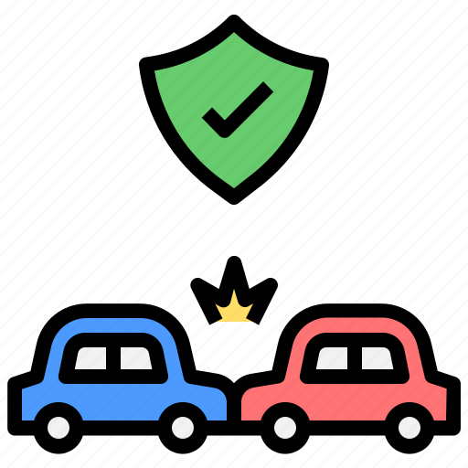 Road, accident, insurance, coverage, car, crash, protect icon - Download on Iconfinder