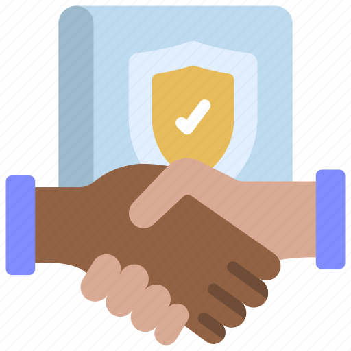 Agreement, insured, agreed, hand, shake icon - Download on Iconfinder