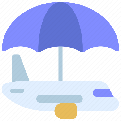 Flight, cover, airplane, aeroplane, insured icon - Download on Iconfinder