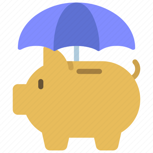 Savings, cover, insured, piggy, bank icon - Download on Iconfinder