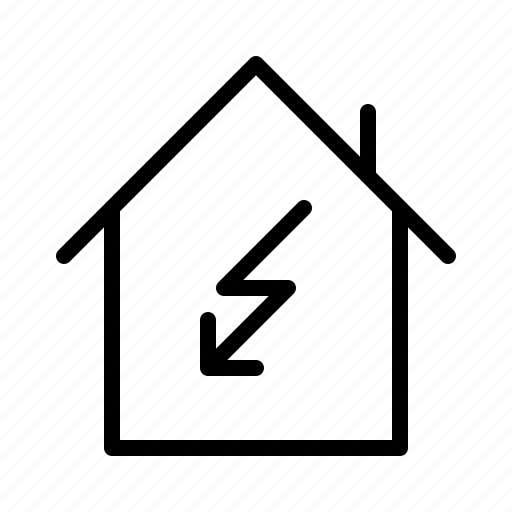 Damage, electricity, flash, guarantee, house, insurance, protection icon - Download on Iconfinder