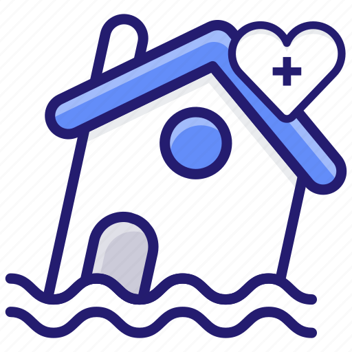 Devastating, flood, insurance, property damage icon - Download on Iconfinder
