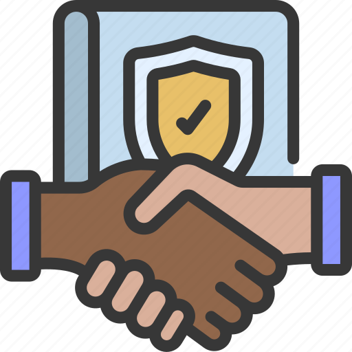 Agreement, insured, agreed, hand, shake icon - Download on Iconfinder