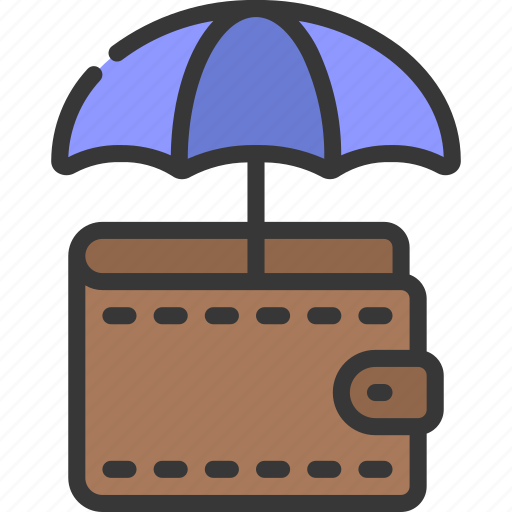 Covered, cash, insured, umbrella, wallet icon - Download on Iconfinder