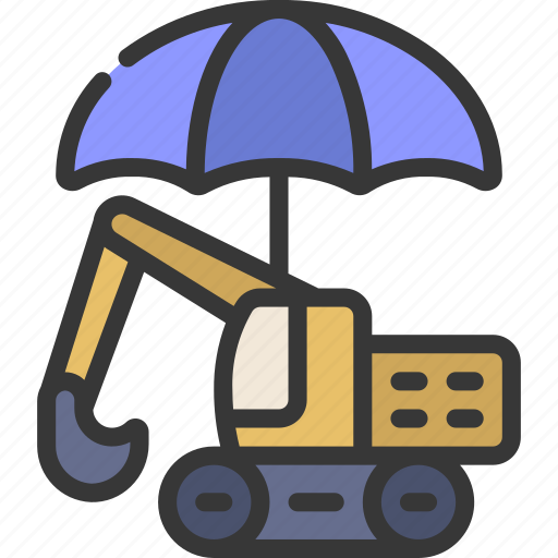 Machinery, insured, digger, construction icon - Download on Iconfinder