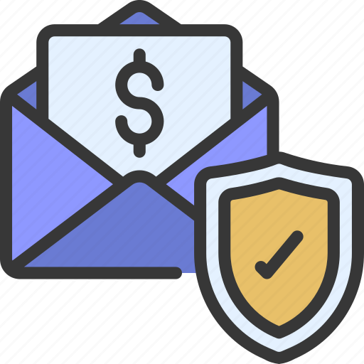 Paycheck, insured, email, money icon - Download on Iconfinder