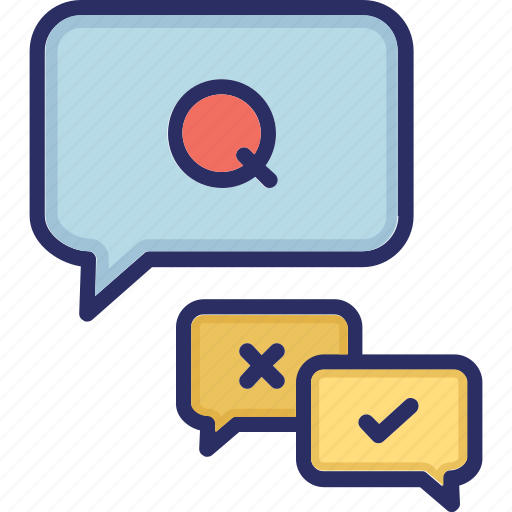 Answer, message, no, question, yes icon - Download on Iconfinder
