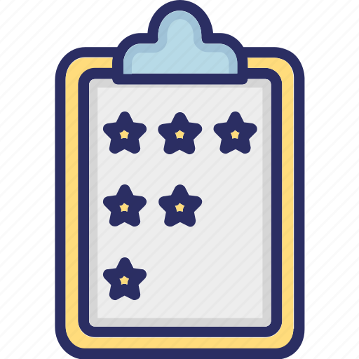 Clipboard, performance, rating, stars icon - Download on Iconfinder