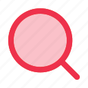 find, magnifier, ui, lens, search