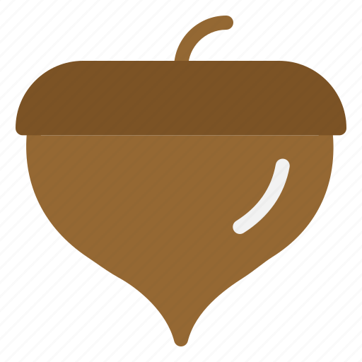 Acorn, nut, oak, seed, food icon - Download on Iconfinder
