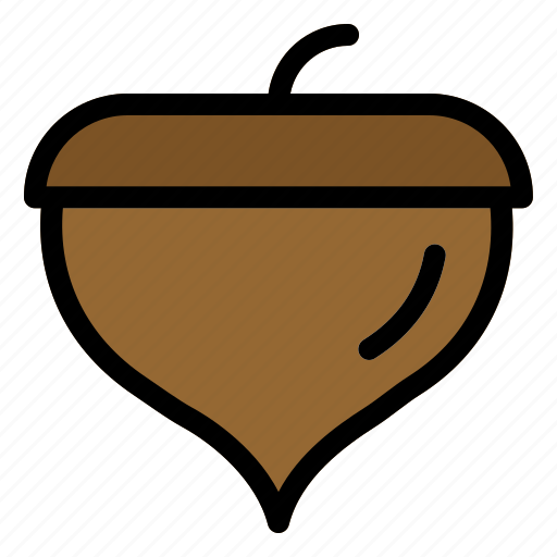 Acorn, nut, oak, seed, food icon - Download on Iconfinder
