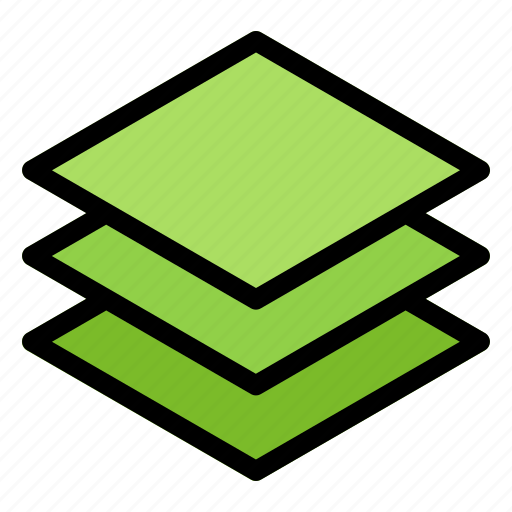 1, square, stack, layers, layer, paper icon - Download on Iconfinder