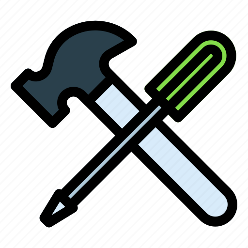 Tools, screwdriver, toolkit, hammer, equipment icon - Download on Iconfinder