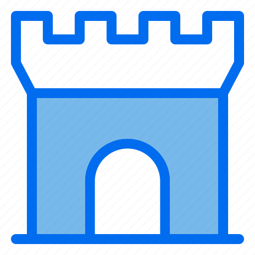 1, castle, turret, element, tower, pillar, building icon - Download on Iconfinder