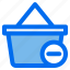 basket, cart, shopping, remove, user 