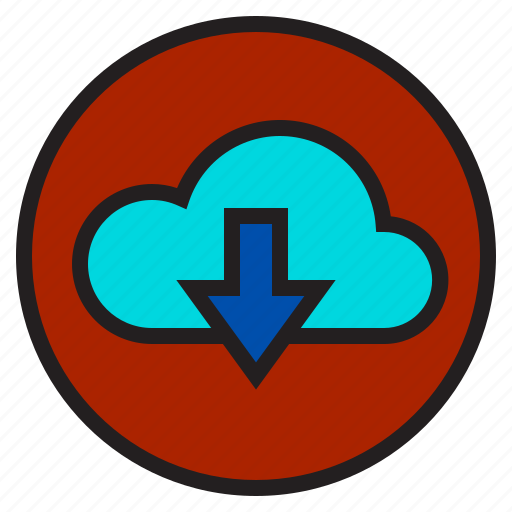 Circle, down, load, sign icon - Download on Iconfinder