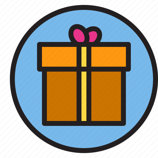 Box, circle, gift, sign icon - Download on Iconfinder