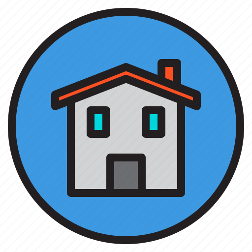 Circle, home, sign icon - Download on Iconfinder