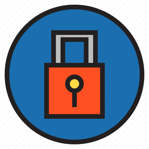 Circle, lock, sign icon - Download on Iconfinder