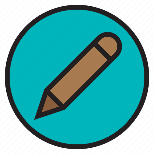 Circle, pencil, sign icon - Download on Iconfinder