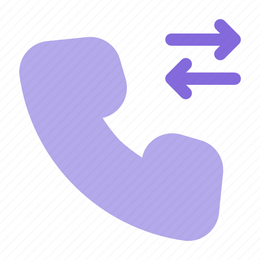 Phone, calling, forwaded, incoming, communication icon - Download on Iconfinder