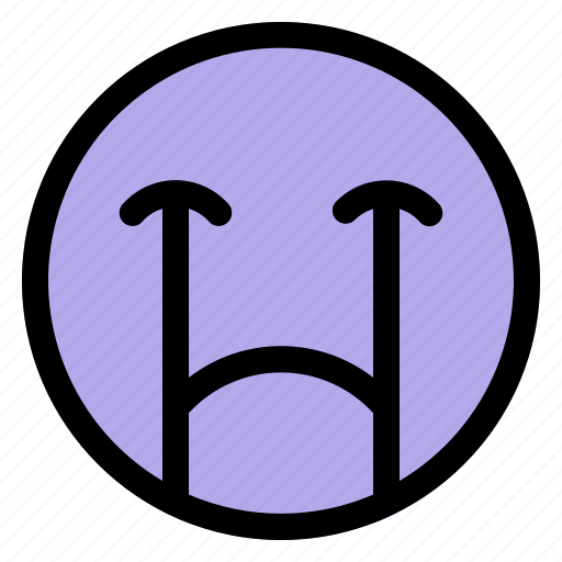Sad, crying, emoji, emoticon, face icon - Download on Iconfinder